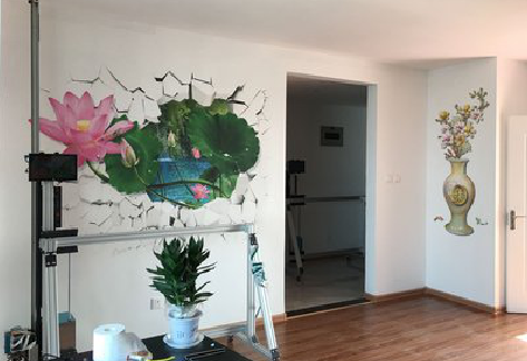 坡头墙体彩绘相比墙纸的优势。